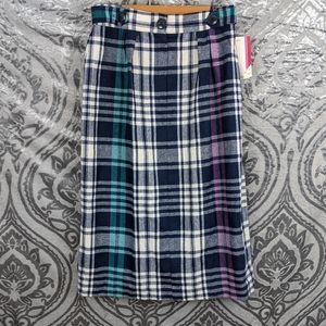 NWT Vintage Ship'n Shore plaid Skirt size 12
